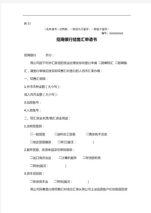 招商银行外汇申报流程