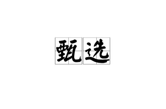 甄选是什么意思怎么读/甄选是啥-第1张图片 甄选是什么意思怎么读/甄选是啥-第1张图片