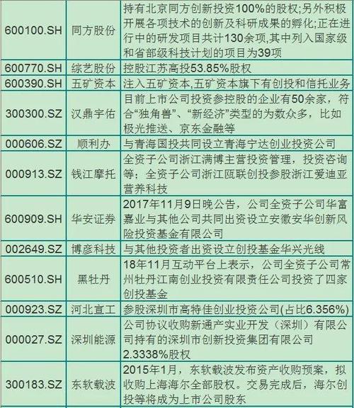 创投概念股基金有哪些/创投概念股票是什么意思-第7张图片 创投概念股基金有哪些/创投概念股票是什么意思-第7张图片