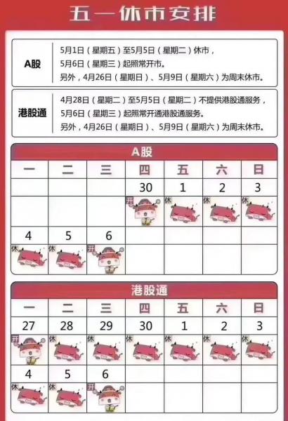 香港股市5月休市安排-第3张图片 香港股市5月休市安排-第3张图片