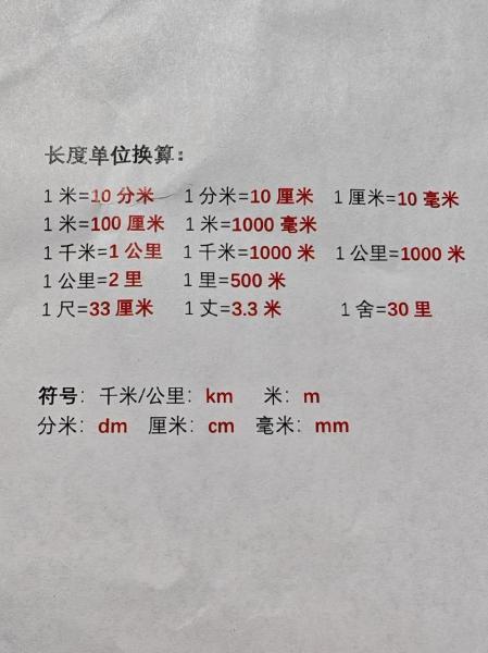 尺寸换算成厘米怎么算