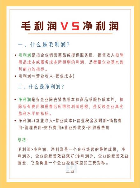 毛利率和净利率有什么区别-毛利率和净利率通俗说法-第1张图片 毛利率和净利率有什么区别-毛利率和净利率通俗说法-第1张图片